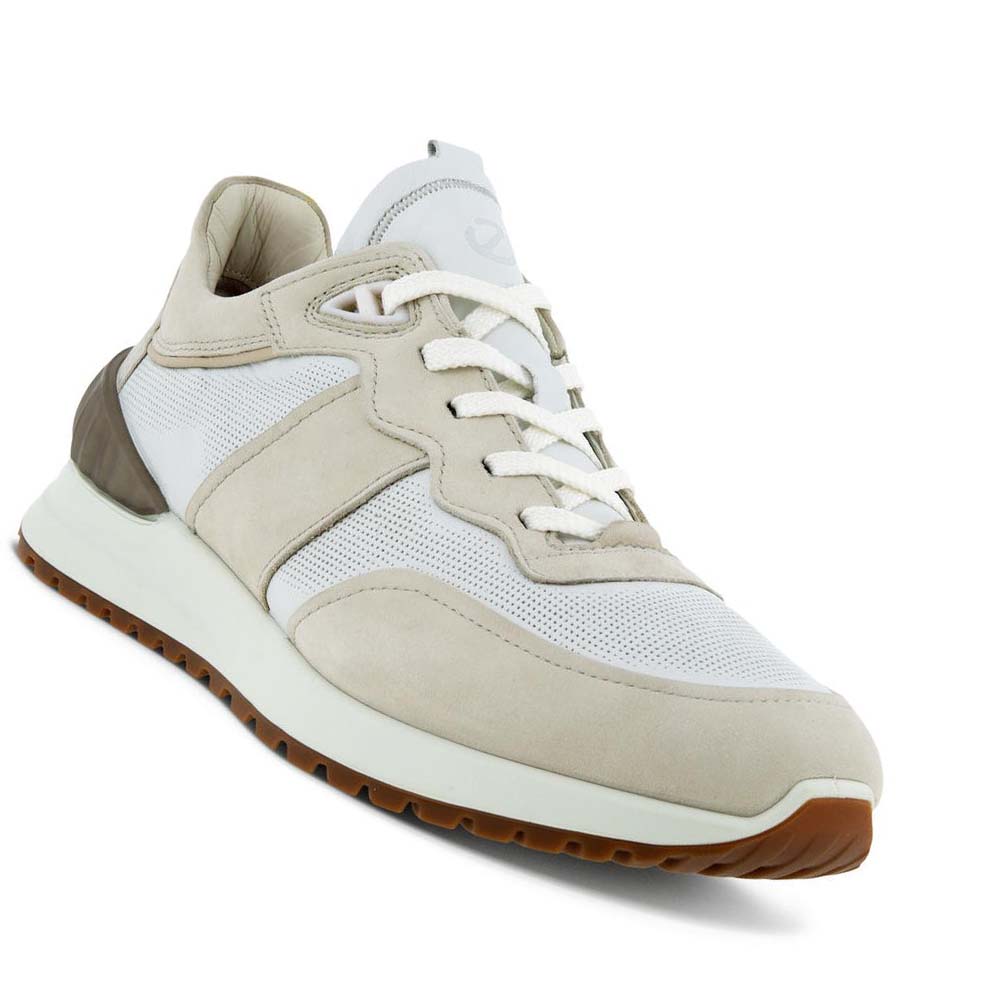 Ecco Astir Retro Joggesko Herre Beige Hvite | NO 597FDN